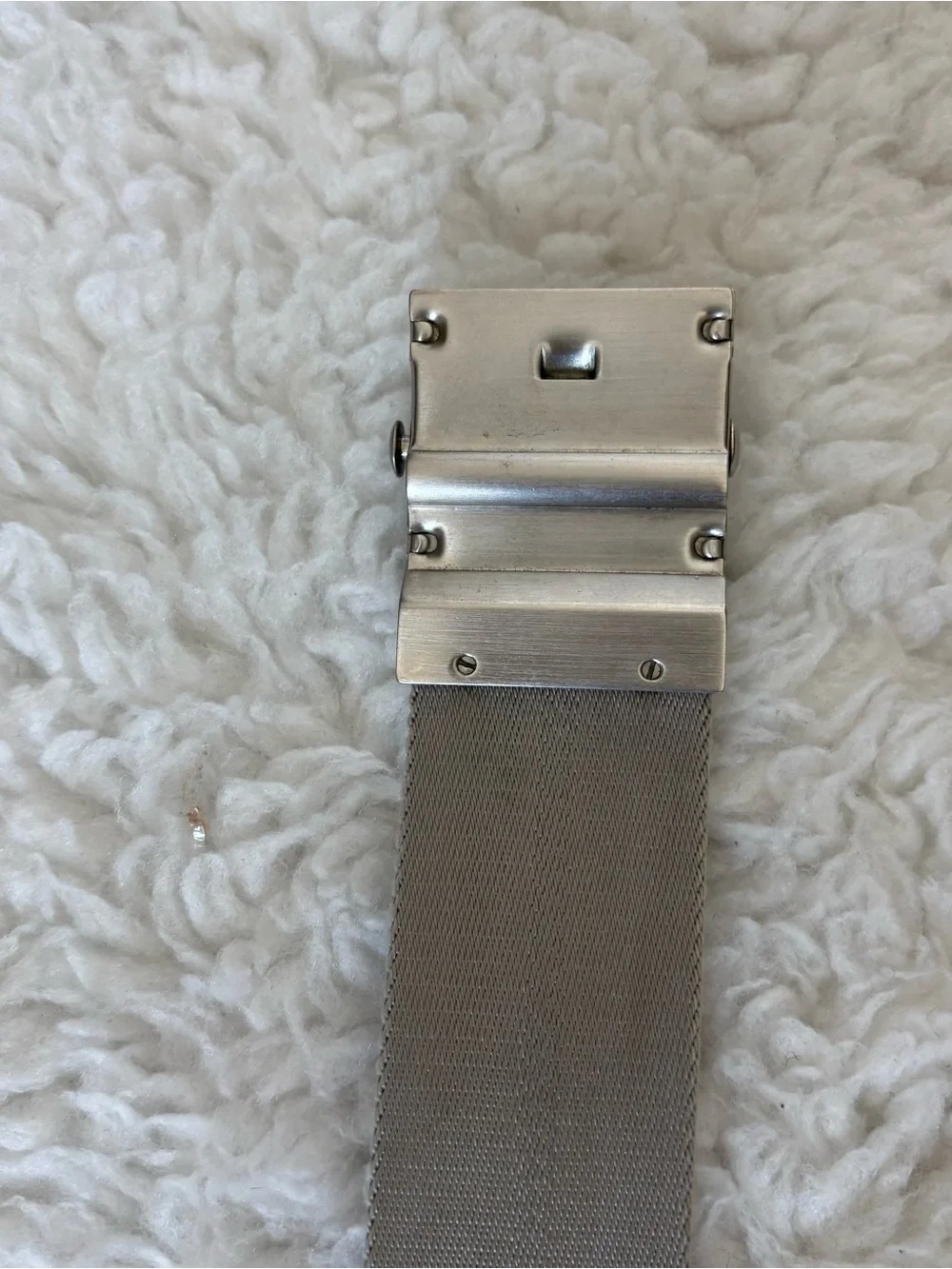 Louis Vuitton Cup Nylon Gray/Orange Adjustable Belt